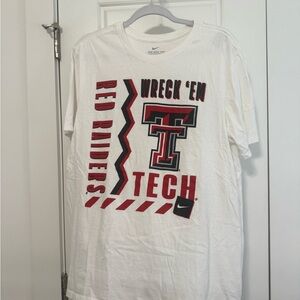 Nike White Athletic Cut Tee